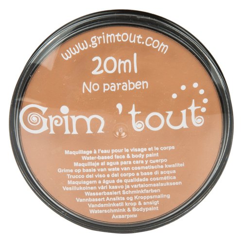 Grim'tout Professional Face Paint Jar (Caramel, 20ml)