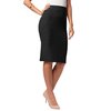 Conceited Premium Pencil Skirt for Women with Back-Slit - High Waist Bodycon Midi Skirts - Business Wear to Work - Classic Black - Small - 1160SCU-Black-S