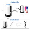 GetKen 5 Gallon Water Table Pump Rechargeable, Water Dispenser for 5 Gallon Bottle Bottom Loading, Portable USB Charging Automatic Drinking Mini Water Jug Dispenser, for Camping, Kitchen