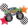Anagram Monster Truck Birthday Party Supplies 5pc Balloon Bouquet Decorations, BQ_4213