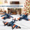 COGO MAN Creator 3in1 Jet Plane to Helicopter orSpeed Bomber Fighter Educational Toy Building Kit，Top STEM Gift for Boys and Girls 6 Plus Years Old 248pcs