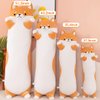 MIAOHAHA Long Plush Shiba Inu Dog Toy Pillow Soft Stuffed Animal Akita Corgi Toy Plush Toy Pillow Hugging Pillow for Kids and Girls(Shiba, 70cm/27.5in)