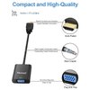Moread HDMI to VGA, Gold-Plated HDMI to VGA Adapter (Male to Female) for Computer, Desktop, Laptop, PC, Monitor, Projector, HDTV, Chromebook, Raspberry Pi, Roku, Xbox and More - Black