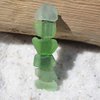 Genuine Shades of Green Sea Glass French Barrette Hair Clip
