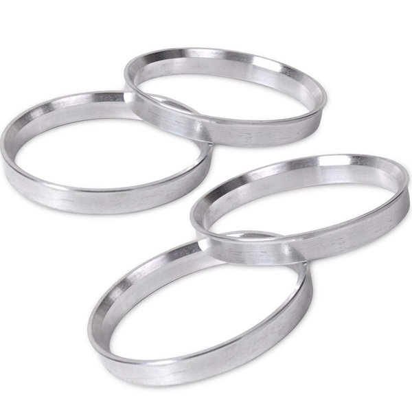 ZHTEAPR 4pcs Wheel Hub Centric Rings 72.6 72.56 to 57.1 OD=72.6mm ID=57.1mm Aluminium Alloy Wheel Hubrings 57.1 to 72.6