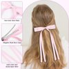 12 PCS Hair Bows for Women, Hair Ribbon hair bows with Long Tail,6 Color Cute hair bow clips Hair Barrettes for Women Accessories