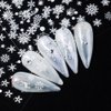 Snowflake Nail Art Stickers 10 Sheets Christmas Snowflake Nail Decals 3D Self-Adhesive Winter Theme Nail Sticker White Snowflake Nail Art Design Decals DIY Nail Decoration Supplies for Women Girls
