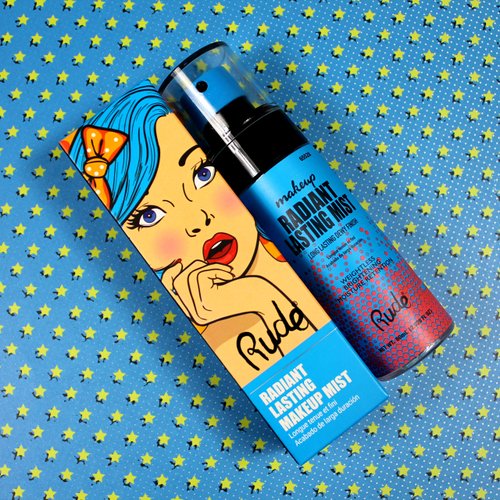 Rude Cosmetics Radiant Lasting Makeup Mist for Women - 2 oz Mist