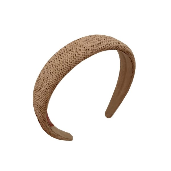 ZAHSY Raffia Straw Headband Wide Headbands for Women's Hair Accessories for Women Girls Brown Woven Headband Hair Band Summer Beach Braid Head Bands for Women Birthday Gifts