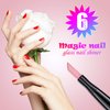 6 Pieces Pumice Stone Nail File Stone Sanding Nail File Stone Cuticle Remover Stick Double-Headed Polishing Pen for Household Beauty Salon Fingernail Toenail Peeling Dead Skin Repairing