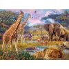 Bits and Pieces - 1000 Piece Jigsaw Puzzle for Adults - Savannah Animals - 1000 pc Jungle Scene Jigsaw by Artist Jan Patrik
