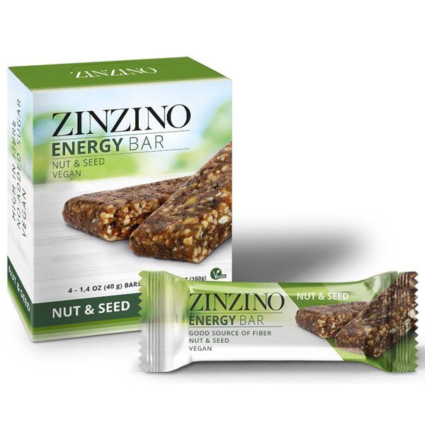 ZINZINO Energy Bar Nut and Seed, 4 Bars