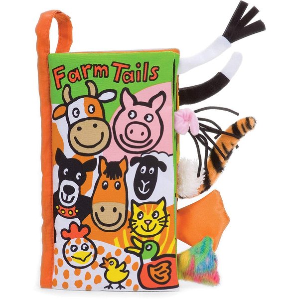 Farm Tails: A Soft Activity Baby Book by Jellycat | Children's Book | Baby Gift