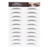 6D Eyebrow Tattoo Sticker Professional Waterproof Eyebrow Transfer Sticker Eyebrow Makeup Tool for Women and Girls (Black)(BLACK-06)