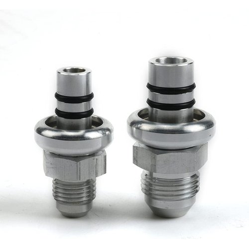Billet -6AN And -8AN Fuel Rail Adapter Kit For 1986-1998 Mustang Billet