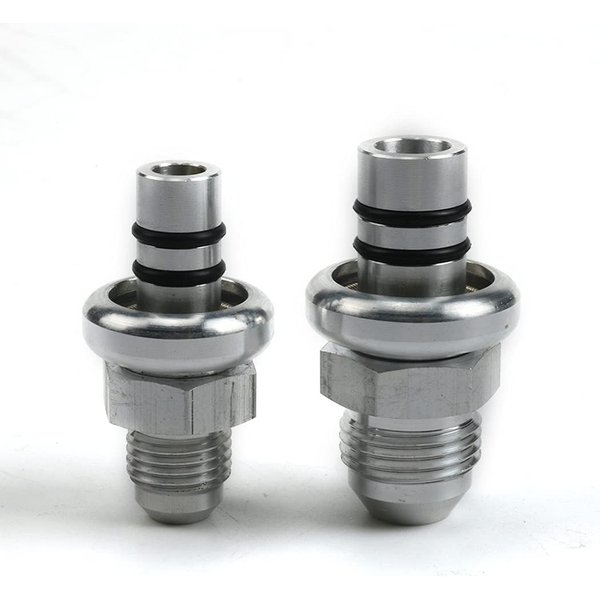 Billet -6AN And -8AN Fuel Rail Adapter Kit For 1986-1998 Mustang Billet