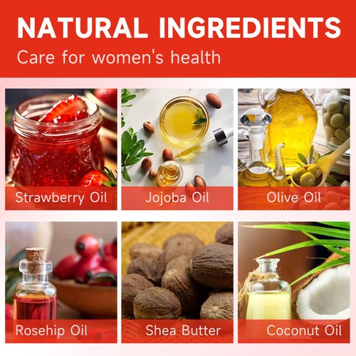 3 PCS Yoni Soap Bar, Organic Yoni Bar Soap Yoni Wash Feminine Wash for Women Ph Balance, Natural Deodorant Vaginal Body Bath Soap Body Wash Strawberry Handmade feminine soap