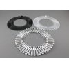 Silver Black Clear headband Set 3 Flex spider hair comb teeth zig zag stretch accordion style headband