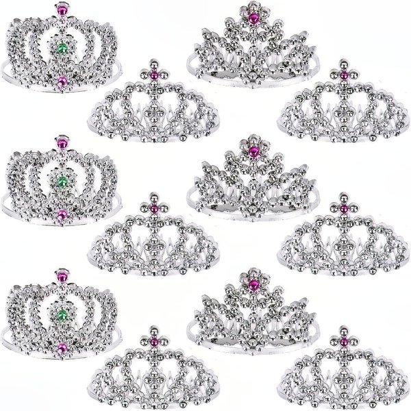 Rhode Island Novelty 2 Inch Mini Tiara Hair Comb, 1 Dozen