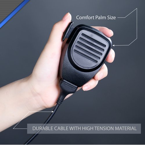 Arrowmax AMM300-K30-8PIN Mobile Two Way Radio Microphone Mobile Radio Microphone Compatible with Kenwood KMC-30 RJ45 8 PIN TM-261A TM-271A TM-461A TM-471A TKR-730 TKR-740 TKR-750 TKR-830 TKR-850