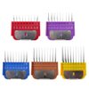 New Upgraded 5 Pcs Professional Colorful Hair Clipper Combs Guards Cutting Guides Fits for Most Wahl Replacement Guards Set, 1/8 Inch to 5/8 Inch(3-16mm)