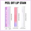 Erinde Peel Off Lip Stain Masque, Waterproof Lip Tint, Long Lasting & Transfer Proof Lip Stain Tint Lip Makeup, Matte Finish Highly Pigmented Color Tattoo Lip Stain, 02 Rose