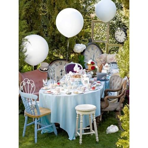 Talking Tables Truly Alice Disposable Plates, 12 Count, 7.3 inches for Tea Party or Birthday