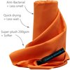 Micro-Miracle XL (30-Inch-by-60-Inch) Soft Microfiber Travel Towel with Hand Towel and Nylon Mesh Carry Bag, Orange Sunrise
