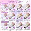 SUPWEE Pearl Gel Nail Polish - 12 Colors Shimmer Mermaid Nail Gel Polish White Pink Blue Iridescent Nail Polish Gel Soak Off UV Gel for Nail Art Polish DIY at Home