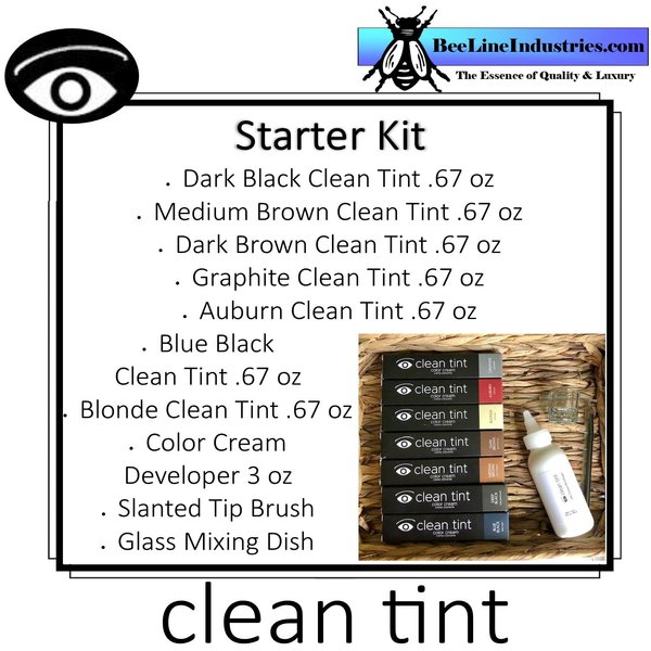 Clean Tint Starter Kit Brow Tint Dye