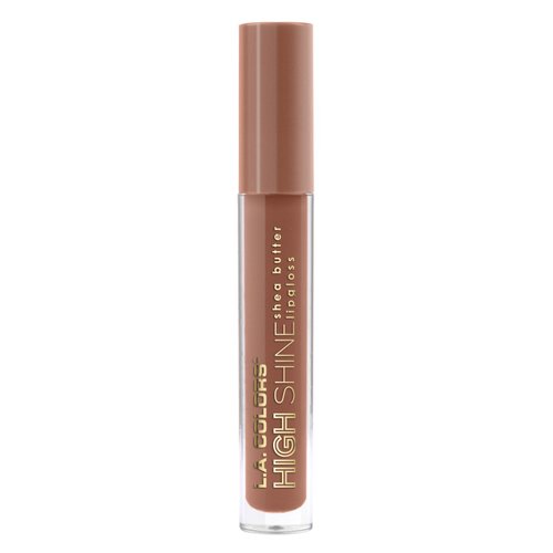 L.A. Colors High Shine Shea Butter Lip Gloss, Dollface, 0.14 Ounce