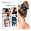 Scrunchies Silk Hair Ties Satin Scrunchies Women Girls Hair Elastics Bands Ponytail Satin Headbands Accessories pink red
