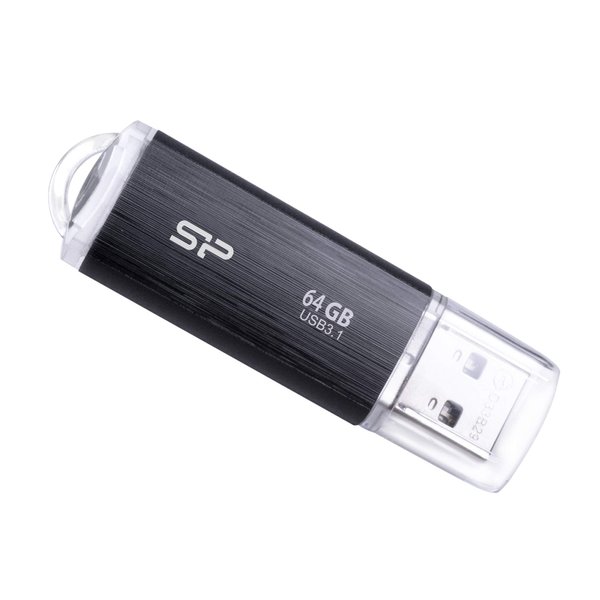 SP Silicon Power 64GB USB 3.1 & USB3.0 Hairline Finish Blaze B02 SP064GBUF3B02V1K