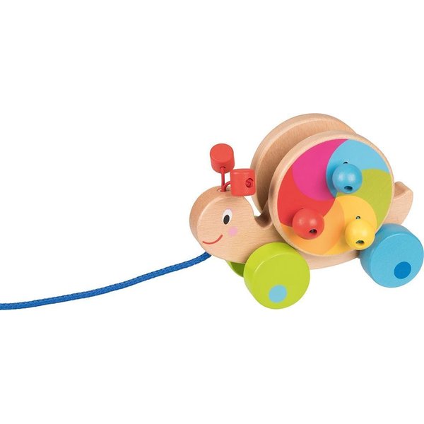 Goki 54900 Snail Drag Baby Balls, Multi-Coloured (Multi-Coloured)