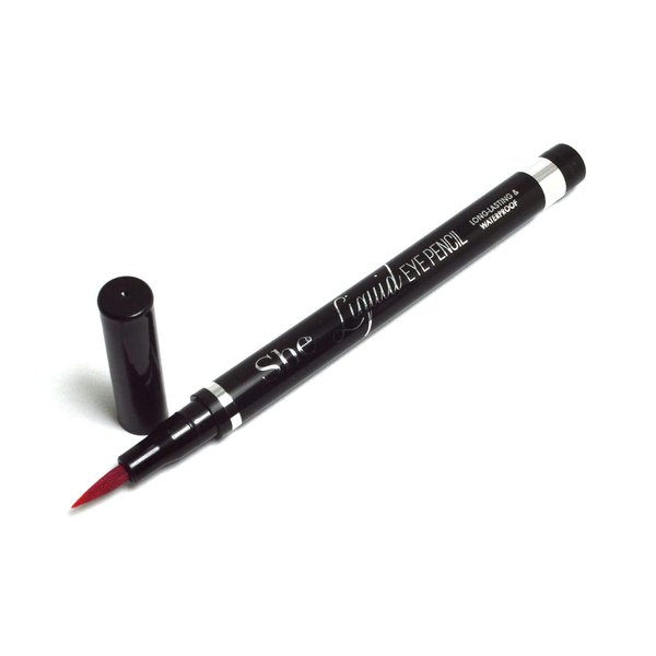 Makeup She 1 x EL520 Orange Color Liquid Eyeliner Eye Liner Pencil Long Lasting & Waterproof+ Free Zipper Bag