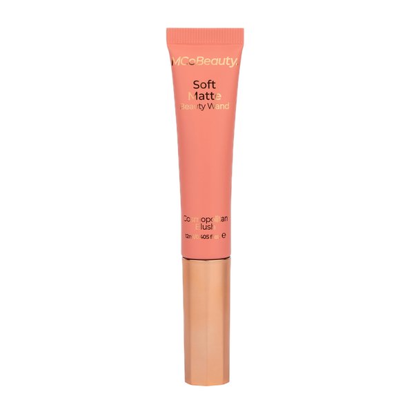 MCoBeauty Soft Matte Beauty Wand, Cosmopolitan Blush, Velvety Finish of Buildable Color, Vegan, Cruelty Free Cosmetics