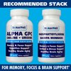Dr. Maxwell Alpha GPC 600mg + Uridine, a Choline Enhancer. Better Than Alpha-GPC or Uridine Alone. Best Alpha GPC Choline: 2in1, Soy Free, No Fillers, USA, 60 Pills, Acetylcholine Precursor