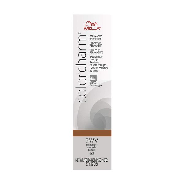 COLORCHARM Permanent Gel, Hair Color for Gray Coverage, 5WV Cinnamon