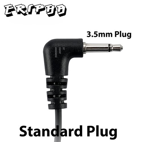 ERIPHA Police Earpiece 3.5mm /1 Pin Listen Only Acoustic Tube Earbud Headset for Remote Speaker Mic Motorola Kenwood 2 Way Radio FBI Security Surveillance Walkie Talkie (2 Packs)