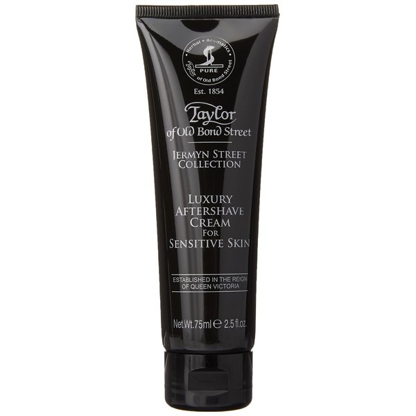 Taylor of Old Bond Street, 2.5 Ounce aftershave cream for Sensitive Skin, Jermyn Street Luxury, Lemon Lavender Patchouli, 75ml, Allergen Free, Unisex Adult