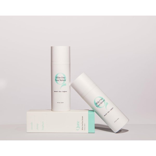 Qure All In One Hyaluronic Acid Serum for Face, Facial Serum With Niacinamides, Retinol, Lactic & Mandelic Acid, Bakuchiol, Peptides & Vitamin C Formulated For | Fine Lines | Wrinkles | Dark Spots
