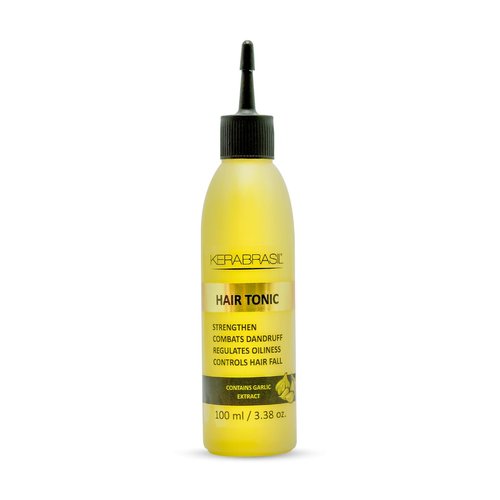 KERABRASIL Hair Toner with Garlic Extract | Strengthen | Regulates Oiliness | Detoxify & Stimulate Hair Growth | 3.38 oz (100ml)