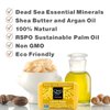 One With Nature Dead Sea Mineral Lemon Sage Bath and Body Soap Bars - 4 Oz 3 Pack Lemon Soap Bar with Dead Sea Salt, Shea Butter, Argan Oil and Over 20 Essential Minerals - Ideal for All Skin Types