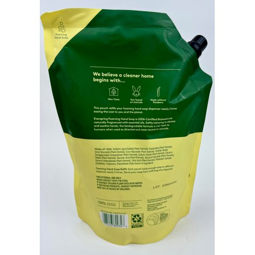 Everspring Lemon & Mint Foaming Hand Soap Refill, 32 fl oz