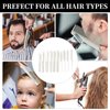 10 Pieces Carbon Hair Styling Comb Set: Professional Fine and Wide Tooth Comb Rat Tail Combs Anti Static Heat Resistant Hairdressing Comb for All Hair Types Types & Styles(White)
