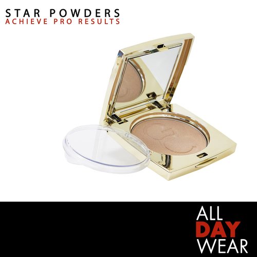 Gerard Cosmetics Star Powder Highlighter Marilyn | Gold Mineral Highlighter Makeup for Glowing Skin | Professional Facial Luminizer | Cruelty Free | Made in the USA