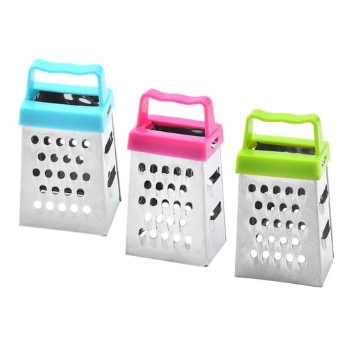 Ciieeo 3pcs Mini Cheese Grater Stainless Steel Handheld Vegetable Slicer for Fruits Easy to Clean Kitchen Gadget for Prep and Healthy Cooking