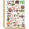 Outdoors Animals Hunting and Fishing Temporary Tattoo Water Resistant Fake Body Art Set Collection - Color (One Sheet)