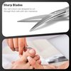 BEZOX Nail Scissors with Sharp Curved Blade - Nail Maintenance Toenail and Fingernail Scissor with Ergonomic Design for Men & Women