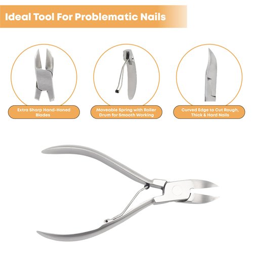 Stellmacher Toenail Clippers Professional Nail Clippers for Thick and Ingrown Nails Precision Toenail Clipper for Seniors German Grade Stainless Steel Nail Cutter for Men Women and Seniors (1Pc)